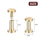 30pack Brass Chicago Screws  10x8mm Post Nail Stud Rivets For Leather Craft