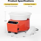 9 8  Electric Pottery Wheel 350w Ceramic Machine Lcd Touch Foot Pedal 25cm