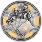 2024 Palau 1 Oz Silver Antique Poker Card Guard Sp70 Pcgs Fdi W Box And  G2u