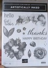 Stampin Up Artistically Inked Stamp Set Artistic Dies Watercolor Birthday Thanks