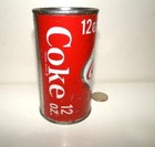1950 s Coca-cola  diamond Bottle Logo  12 Oz Flat Top Can