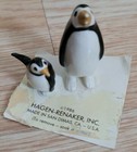 Hagen Renaker Miniature Penguin 1  Baby 2  Mama Mini