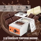 Chocolate Tempering Machine Chocolate Melting Pot 9 Lbs 2 Tanks