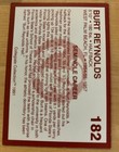 1991 Collegiate Collection Florida State  182 Burt Reynolds Card 