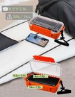 Yvudw Dry Box Waterproof Storage Container For Kayaking  Small  Orange