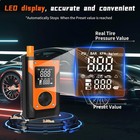 Tire Inflator Portable Air Pump Compressor 150psi Rechargeable Pressure Gauge