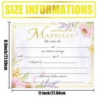 25 Pcs Marriage Certificates With Gold Foil Edges 11 11 X 8 5 Inches  Color2