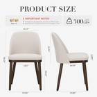Colamy Upholstered Dining Chairs Set Of 4  Modern Kitchen Chairs