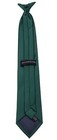 Boy s Solid Satin Hunter Green 14 Inch Clip On Necktie Weddings Formals - Nwt
