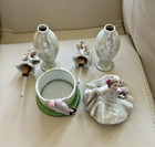 Art Deco Figural Powder Box   2 Perfumes Bavaria Porcelain