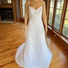  nwt Maggie Sottero White Chiffon Empire Waist Bridal Gown Wedding Dress Size 10