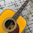 D-45 41 Inch Solid Spruce Top Acoustic Guitar Yellow Finish Abalone Inlays