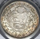 1833 Pcgs Xf Peru 8 Reales Lima Standing Liberty Silver Coin  22101702c 