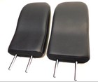 Pair 2022-2025 Mitsubishi Outlander Rear Third 3rd Row Black Leather Headrests