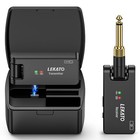 Lekato Wireless Guitar System Transmitter Receiver With Charging Box 4 Channels 