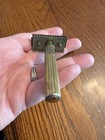 Vintage Gillette Gold Tone Safety Razor With Case 1950s 