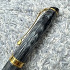 Caran D ache Fountain Pen Gray Marble Gold Trim Swiss Made
