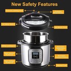 Moosoo 12-in-1 Electric Pressure Cooker - Quick Meals  6l Versatile Cooking