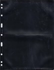 100 Lighthouse Vario 2s Pages 2 Pocket Sheets Double Side For Stamp Bills Black