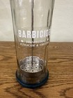 Vintage Barbicide Glass Disinfectant Barber salon Jar W  Lid