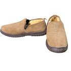 Nwob Red Head Men s Tan Suede Moccasin Slippers Shearling Lined Size 9 M