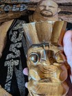 Vintage Hawaiian Wood Tiki Hand Carved Figure 10 Inches Tall