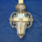 Pair Detailed Antique Sconces Brass Fixtures Rare Rewired Restored 53i