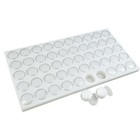 12 Pieces White 50 Gem Jar Liner Inserts Pads Use For Gems Coins Body Jewlery