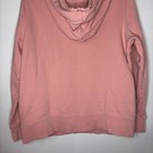 Adidas Pink peach Hoodie With White Logo Size M