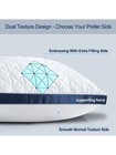 Set Of 2 Bed Pillows Medium Support Gusset Down Alternative  King Or Queen