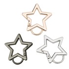 Mini Carabiner Spring Clip Stainless Steel Star Shape Keychain Snap Hook Buckle