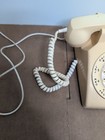 Vintage Itt Rotary Dial Off White Desk Telephone Phone