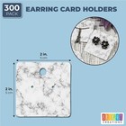 300x Marble Jewelry Display Cards Holder For Earring  Necklace Selling  2 X 2 In