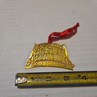 Radio City Music Hall Christmas Spectacular The Rockettes Ornament Gold Tone 