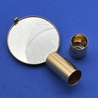 Vintage Mop Lipstick Holder With Mirror Mother Of Pearl Flower Empty 2 