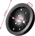 Maxdot 3 Pcs Garbage Disposal Splash Guards Sink Baffle Cover Black 