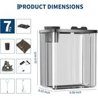 2 5 Gallon Small Betta Fish Tank Starter Kit W  Led Light Air Pump Lid Filter
