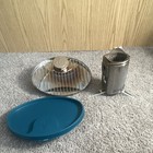 Biolite Portable Camping  Wood-burning Metal Grill Stove W  Grate   Blue Case