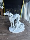 Art Deco Pfeffer Gotha Porcelain Borzoi Pair Germany C 1900-1934