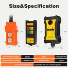 2-in-1 Wireless Crane Remote 492ft 12v Dump Trailer Controller 2 3 Solenoid