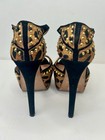 Steve Madden Gold Stud  real Horse Hair  Animal Print Pumps  Size 7m
