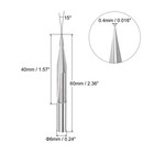 0 4mm Tip 15 Degree 60mm Length Carbide Tapered Wood Engraving Cnc Router Bit