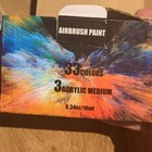 Airbrush Paint 32 Bottle Multicolor Water Based Acrylic Ready 2 Spray 10ml