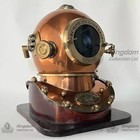 Copper Anchor Diving Helmet Us Navy Mark V Deep Sea Divers Antique Scuba Gift