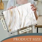 White Gold Marble Dish Drying Mats 18x24 Inch  Dish Pad Drying Rack Mat For K   