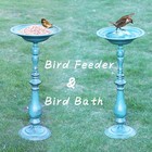 27 17   h Antique Pedestal Bird Bath bird Baths For Outdoors  Metal Bird Bath B   