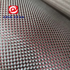 Metallic Carbon Fiber red silver Reflection Mixed Fabric Plain Cloth 100cm 200cm