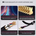 600mhz Asus Rog Cat7 10gb Transfer Rates Ethernet Lan Network Cable 1 5 3m