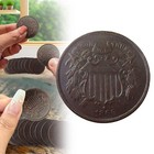 1866 Two Cent Piece Uncirculated Unc Coin 2pcs