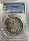   1884 So Chile Peso Pcgs Ms63   silver Coin